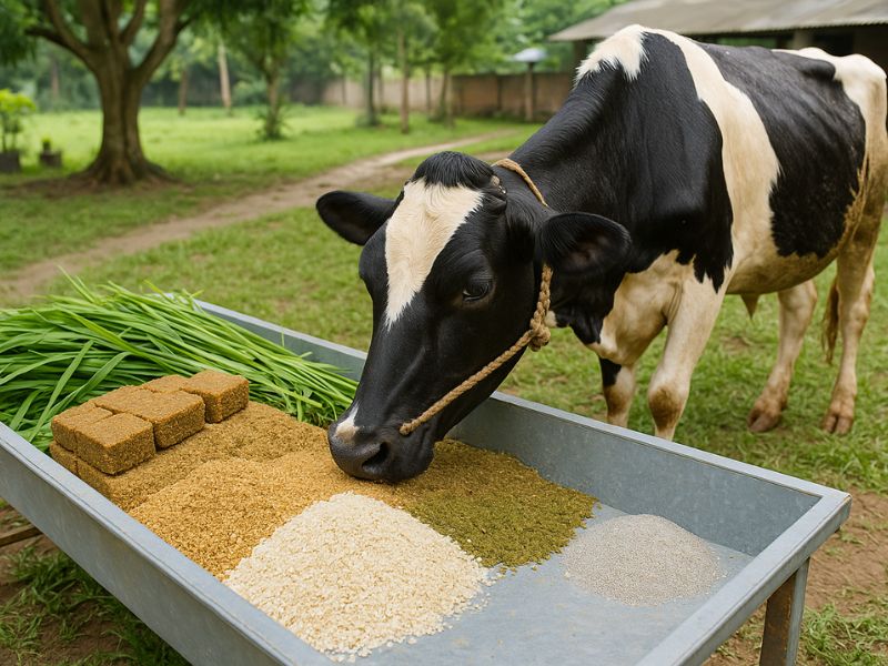 গরু পালনে পুষ্টিকর খাদ্য তালিকা